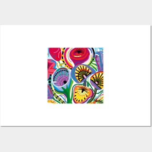 Flower Trip (Square) Posters and Art